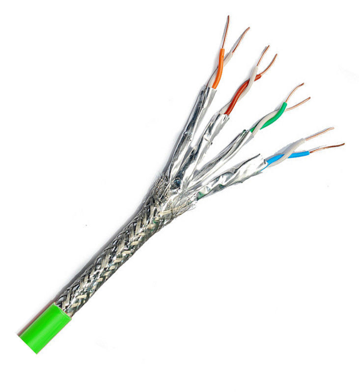 इंडोर आउटडोर 24Awg SFTP कैट 8 ईथरनेट लैन केबल 100m 305m 500m