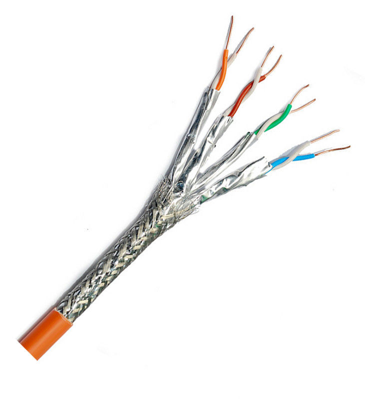 इंडोर आउटडोर 24Awg SFTP कैट 8 ईथरनेट लैन केबल 100m 305m 500m