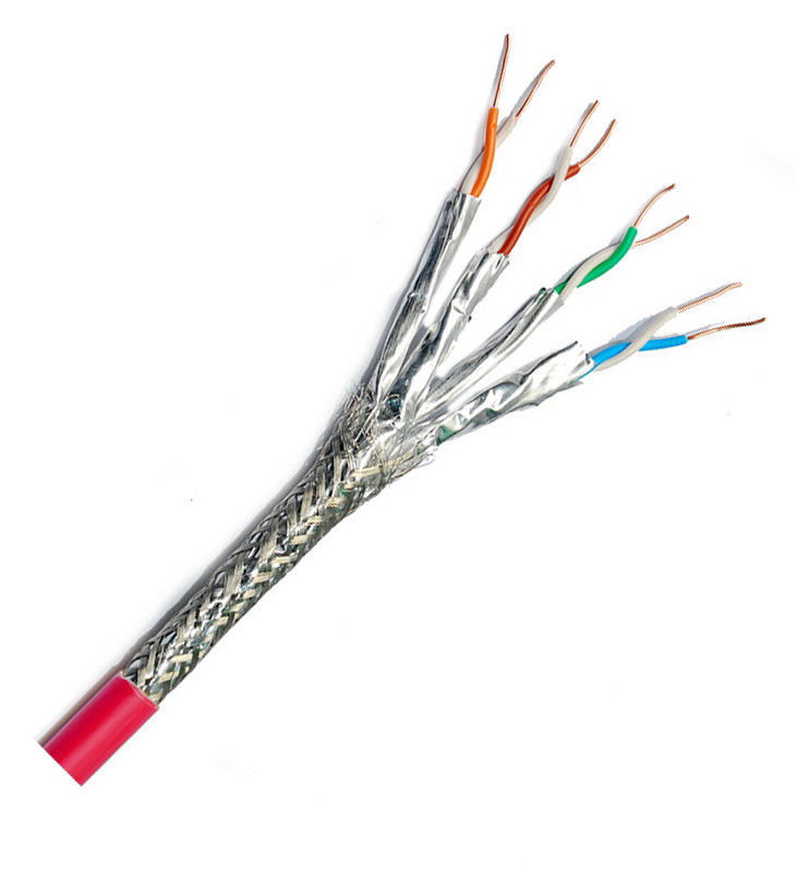 इंडोर आउटडोर 24Awg SFTP कैट 8 ईथरनेट लैन केबल 100m 305m 500m