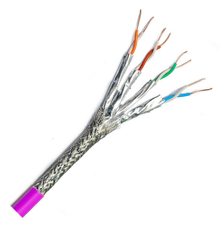 इंडोर आउटडोर 24Awg SFTP कैट 8 ईथरनेट लैन केबल 100m 305m 500m