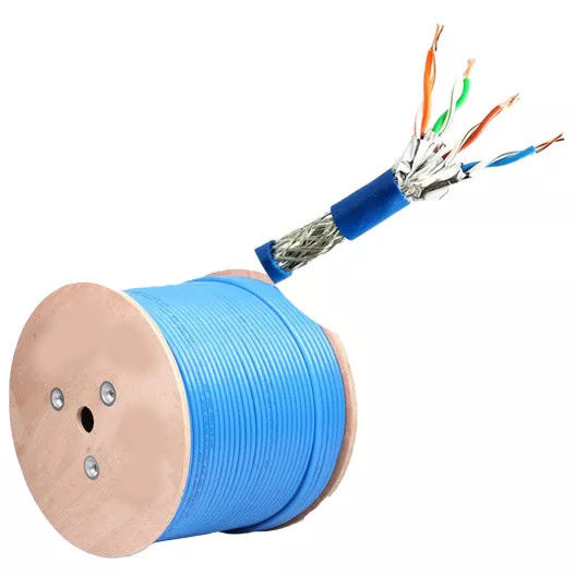 23AWG*4P लैन केबल Cat7 305m समर्थन 10-गीगाबिट ईथरनेट नेटवर्क ट्रांसमिशन