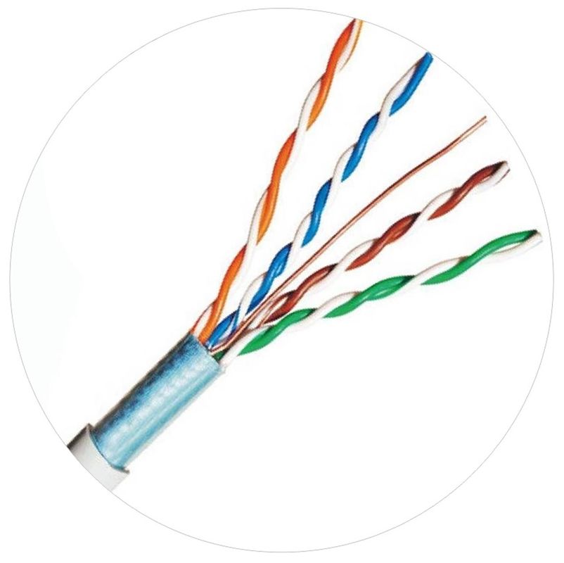 100MHz FTP UTP नेटवर्क पैच कॉर्ड्स 4pr 24awg Cat5e LDPE LSZH LSOH जैकेट