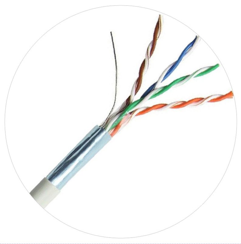 100MHz FTP UTP नेटवर्क पैच कॉर्ड्स 4pr 24awg Cat5e LDPE LSZH LSOH जैकेट