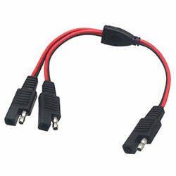 SAE से SAE Y स्प्लिट 1 टू 2 वे बैटरी चार्ज केबल 2 पोल 120A 600V