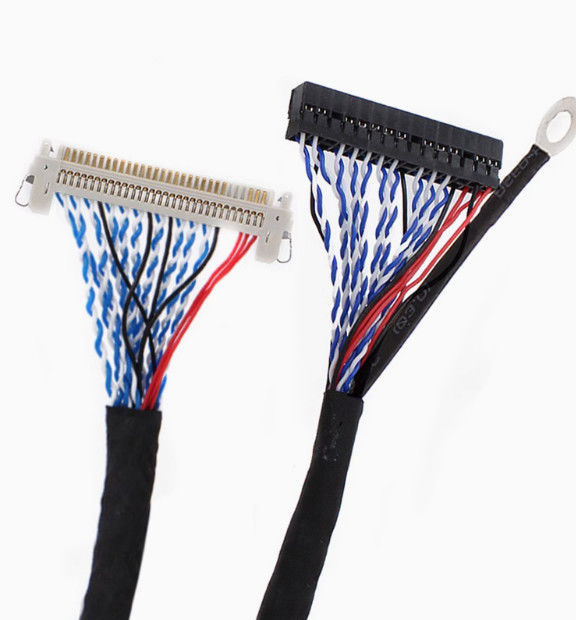 105C रेटेड तापमान AWG26 कॉपर कंडक्टर वाला 1-5m LVDS केबल UL VW-1 रेटेड