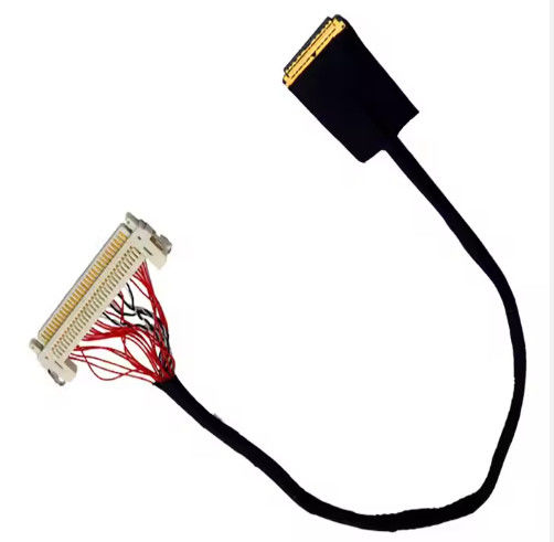 UL VW-1 रेटेड 300V 30 पिन कनेक्टर LVDS केबल जैकेट AWG26-28 कॉपर कंडक्टर और ज्वलनशीलता रेटिंग के साथ