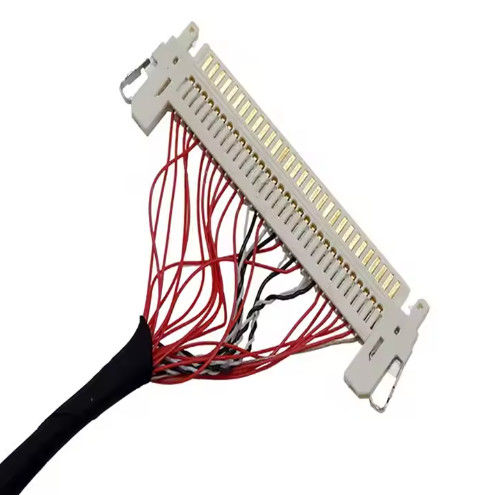 UL VW-1 रेटेड 300V 30 पिन कनेक्टर LVDS केबल जैकेट AWG26-28 कॉपर कंडक्टर और ज्वलनशीलता रेटिंग के साथ