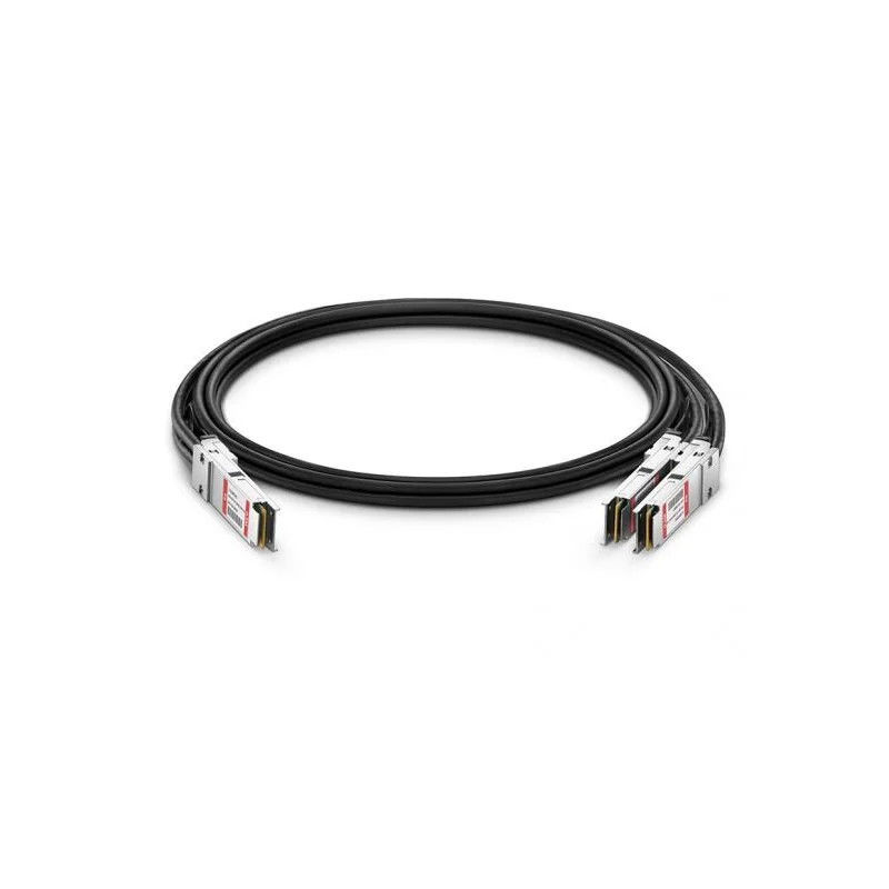अल्ट्रा-फास्ट कस्टम केबल असेंबली 200G QSFP-DD कॉपर डीएसी कम पावर, उच्च घनत्व डेटा ट्रांसमिशन के लिए