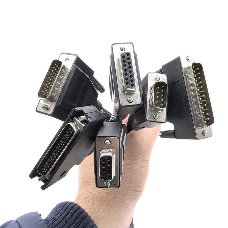 केबल असेंबली निर्माता कस्टम सभी प्रकार के DB DB9 DB15 DB25 DB26 DB44 DB37 USB RJ45 RS232 सीरियल केबल