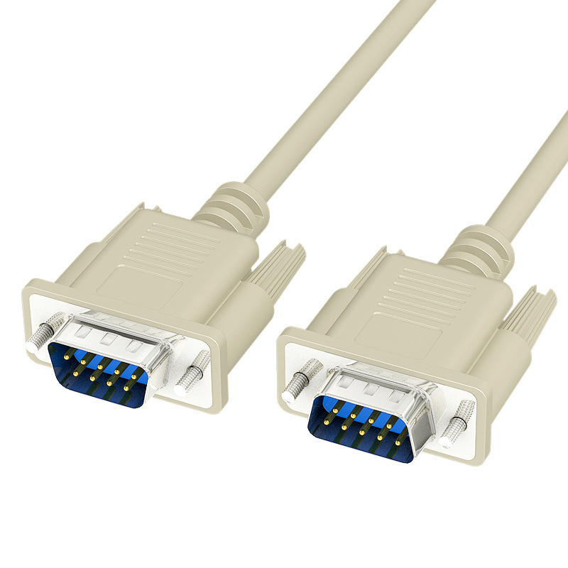 DB9 RS232 कनेक्टर स्ट्रेट-थ्रू और क्रॉसओवर सीरियल लिंक कस्टम केबल असेंबली अनुभवी वायर हार्नेस निर्माताओं द्वारा निर्मित