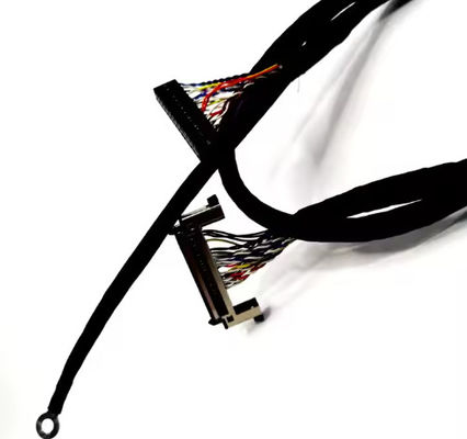 OEM वायर हार्नेस 20Pin 30Pin 40Pin 50 PIN कंप्यूटर मॉनिटर के लिए एलवीडीएस केबल E329530