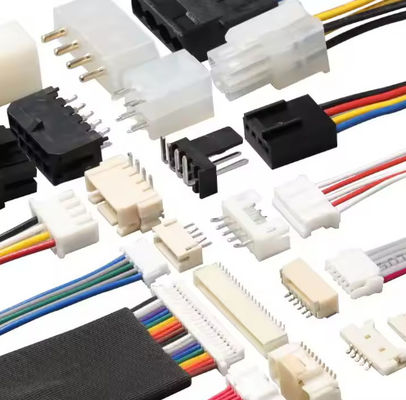 लौ retardant विद्युत तार हार्नेस 2pin-16Pin UL 1007 22awg काले तार रंग
