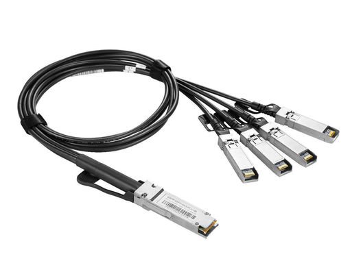 केबल असेंबली Dac 1m 30awg प्रत्यक्ष संलग्न केबल QSFP-40G SFP 10g-1m निष्क्रिय 40g Qsfp+To 4*Sfp+ 4x10gsfp+ ब्रेकआउट Twinax