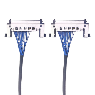 अति-पतले कोएक्सियल LVDS डिस्प्ले, LED स्क्रीन के लिए उच्च-सटीक कस्टम केबल, सिल्वर-कोटिंग वाले तार समाधान