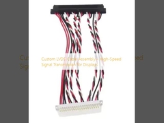 अनुकूलित एलवीडीएस केबल असेंबली डिस्प्ले के लिए उच्च गति संकेत संचरण