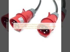 चिकित्सा इमेजिंग उपकरणों के लिए कस्टम केबल डिज़ाइन | बायो संगत, ईएमआई-शील्डेड केबल उच्च-लचीले इन्सुलेशन और विश्वसनीय डेटा ट्रांसमिशन के लिए सटीक कनेक्टर्स के साथ