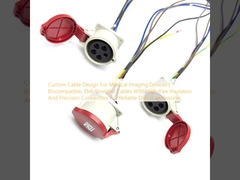 चिकित्सा इमेजिंग उपकरणों के लिए कस्टम केबल डिज़ाइन | बायो संगत, ईएमआई-शील्डेड केबल उच्च-लचीले इन्सुलेशन और विश्वसनीय डेटा ट्रांसमिशन के लिए सटीक कनेक्टर्स के साथ